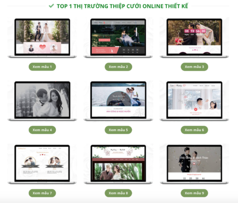 thiệp cưới online